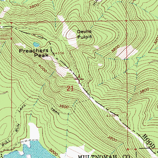 Topographic Map of Salvation Spring, OR