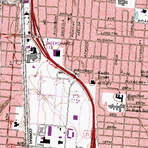 Topographic Map of Overcomers Christian Church, OH