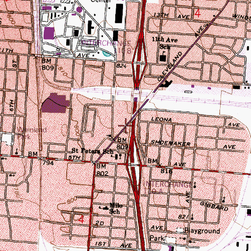 Topographic Map of Acts of Faith Community Crusade, OH