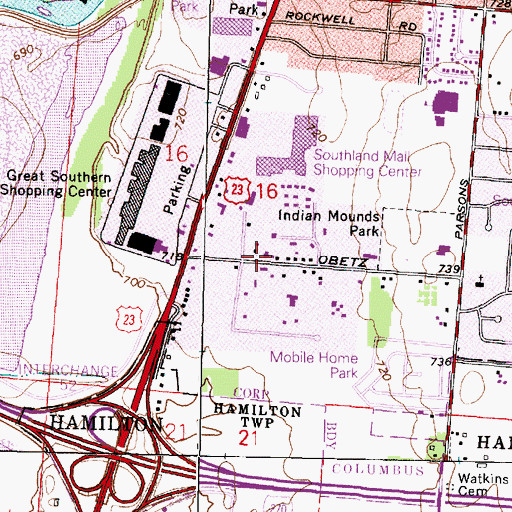 Topographic Map of Children's Academy, OH