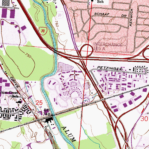 Topographic Map of Hope Christian Ministries, OH