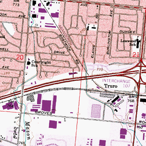 Topographic Map of Heavenly Care Learning Academy, OH