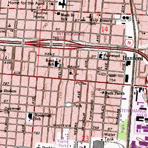 Topographic Map of Moment of Truth Evangelical Assembly, OH
