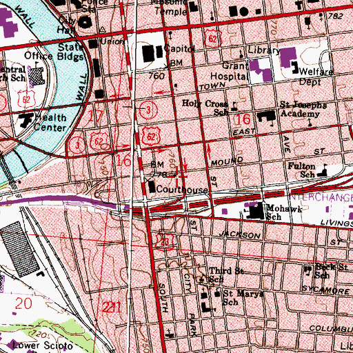 Topographic Map of Cornerstone Academy, OH