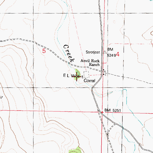 Topographic Map of E L Well, AZ