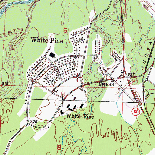 Topographic Map of Saint Judes Catholic Church, MI