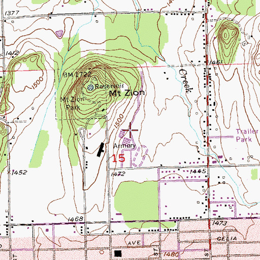 Topographic Map of Jacob Solin Center for Business Education, MI