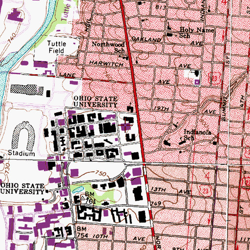 Topographic Map of Arps Garage, OH
