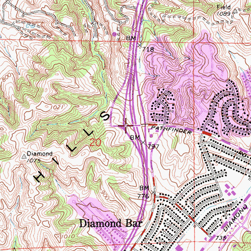 Topographic Map of Exit 15, CA