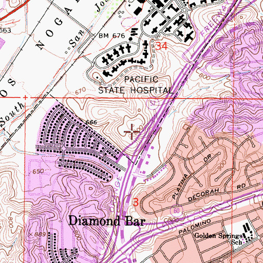 Topographic Map of Exit 18, CA