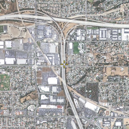 Aerial/Satellite Image of Exit 25A, CA