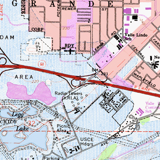 Topographic Map of Exit 10B, CA