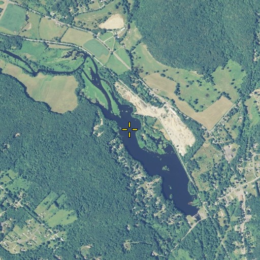 Aerial/Satellite Image of Eagleville Pond, CT