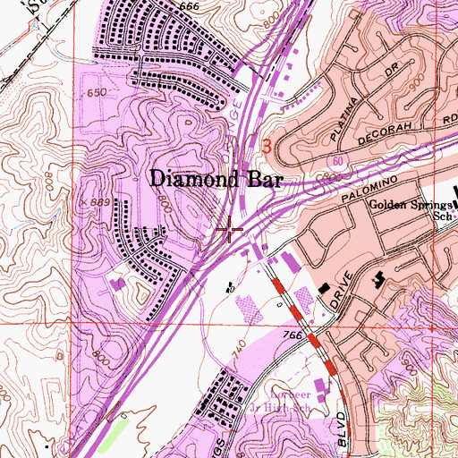 Topographic Map of Exit 26, CA