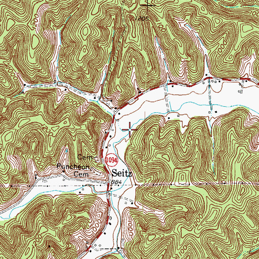 Topographic Map of Scotch Branch, KY