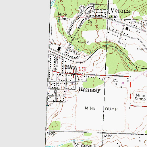 Topographic Map of Grace Open Church, MI
