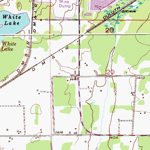 Topographic Map of Heritage Trail Bible Church, MN