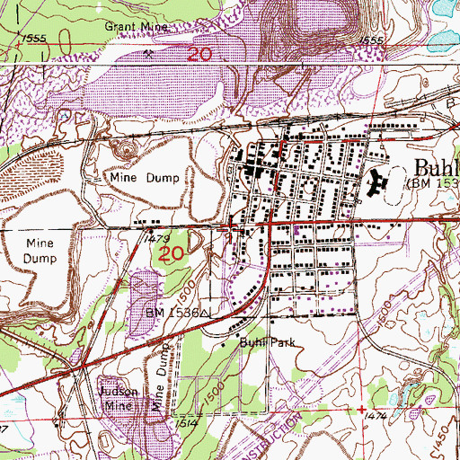 Topographic Map of Our Lady of Sacred Heart Church, MN