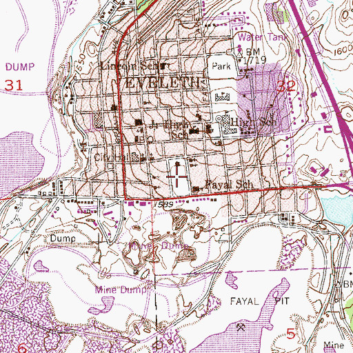 Topographic Map of Fresenius Medical Care, MN