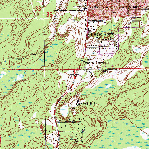 Topographic Map of Jehovahs Witnesses, MN