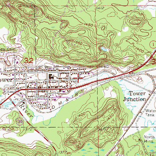 Topographic Map of Saint Martins Catholic Church, MN