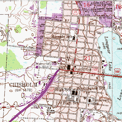 Topographic Map of Duluth Clinic-Chisholm, MN