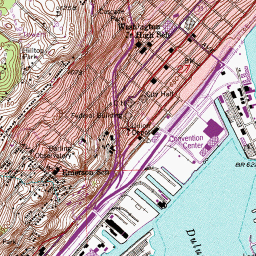 Topographic Map of Lake Place Tunnel, MN
