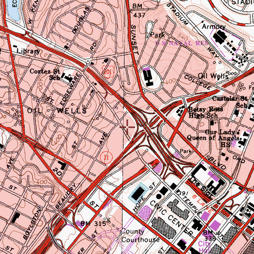Topographic Map of Exit 3B, CA