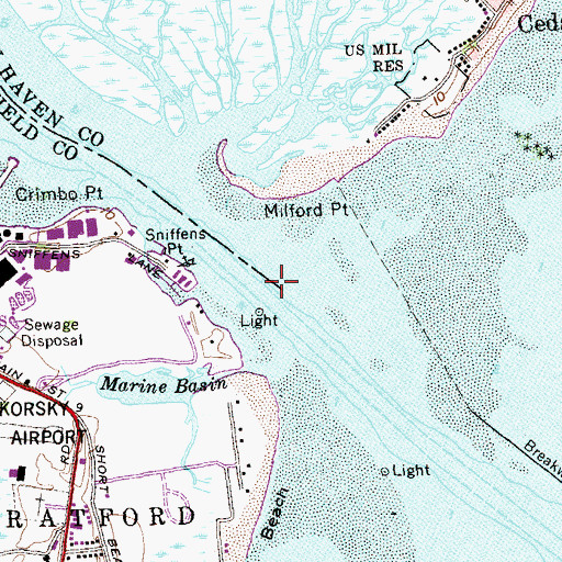 Topographic Map of Housatonic River, CT