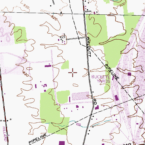Topographic Map of Walcutt Road Industrial Park, OH