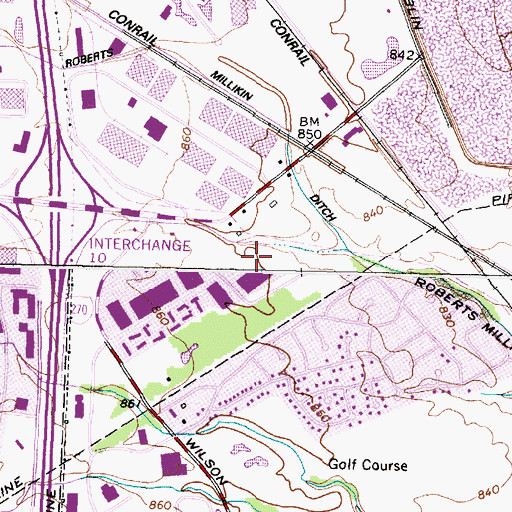 Topographic Map of Westbrook Corporate Center, OH