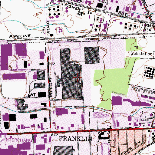 Topographic Map of Janitrol Road Industrial Park, OH