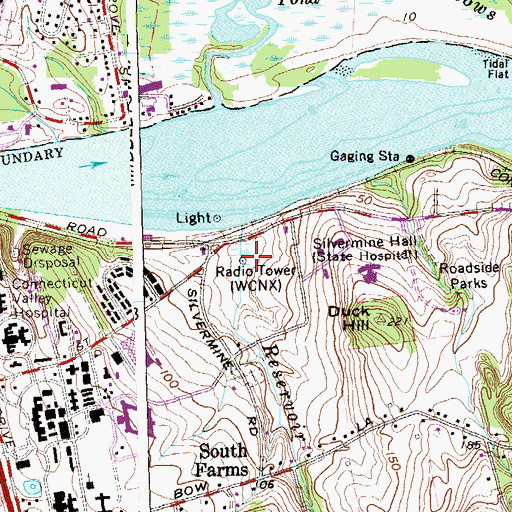 Topographic Map of Mouse Island Bar, CT