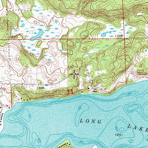 Topographic Map of School Number 203 (historical), MN