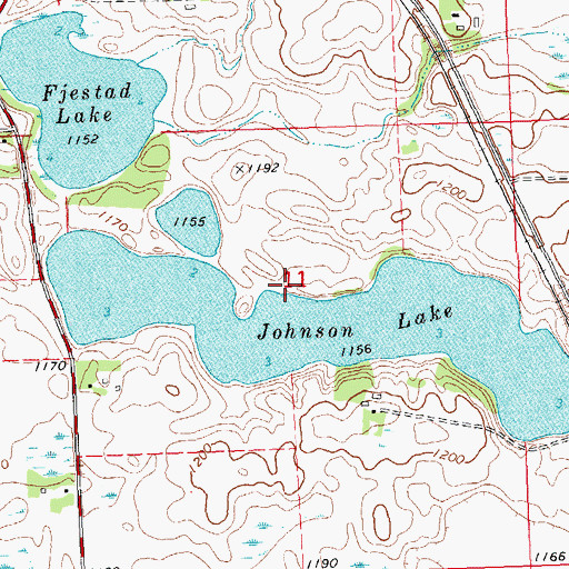 Topographic Map of School Number 86 (historical), MN