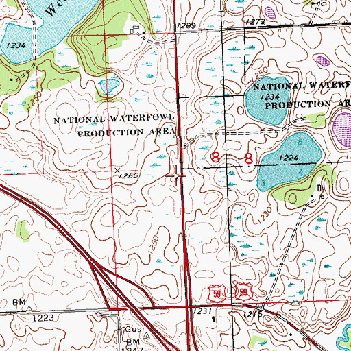 Topographic Map of School Number 34 (historical), MN