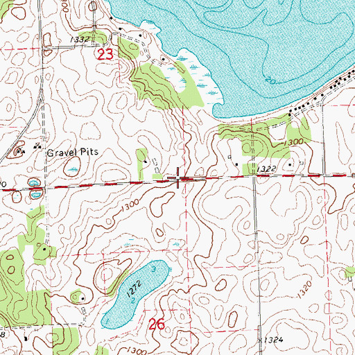 Topographic Map of School Number 36 (historical), MN