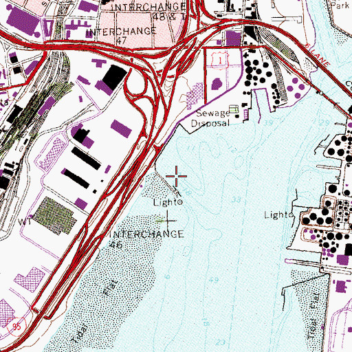 Topographic Map of New Haven Long Whorf, CT