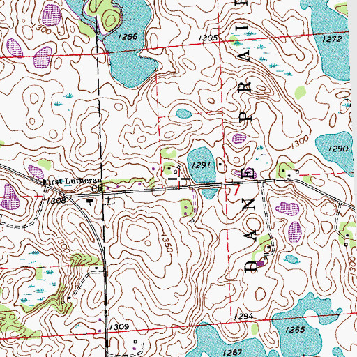 Topographic Map of School Number 28 (historical), MN