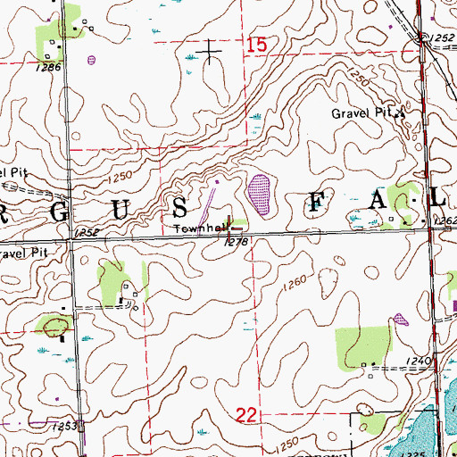 Topographic Map of School Number 92 (historical), MN