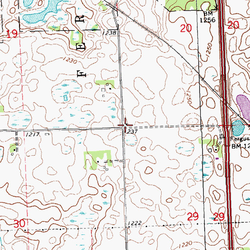 Topographic Map of School Number 96 (historical), MN