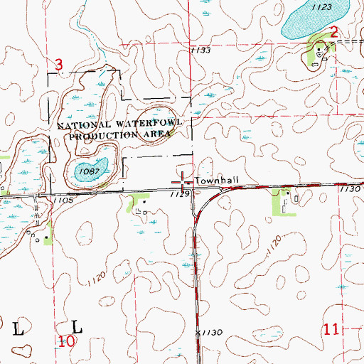 Topographic Map of School Number 222 (historical), MN