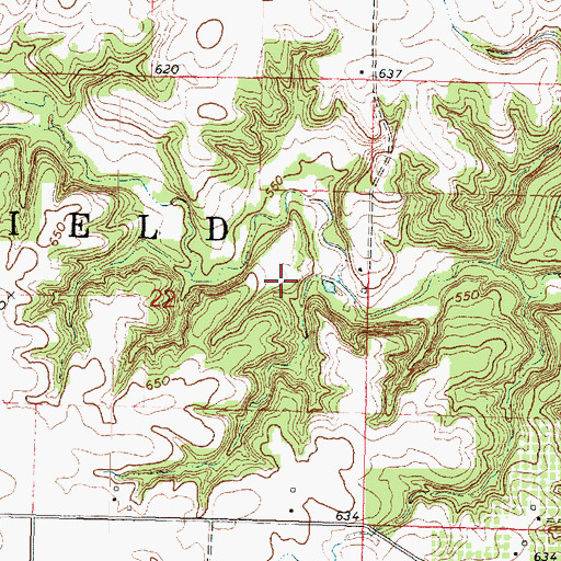 Topographic Map of Mutton Mine, IL