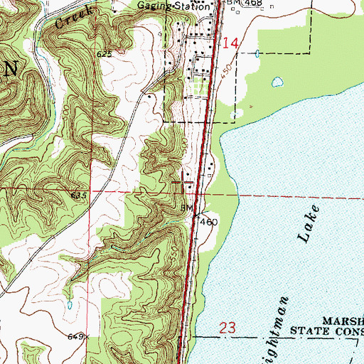 Topographic Map of Simpson Number 3 Mine, IL