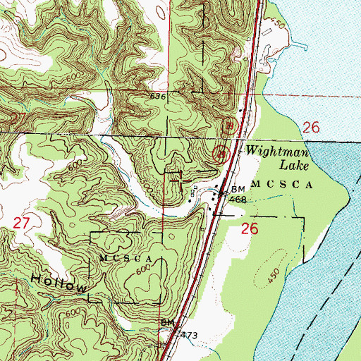 Topographic Map of Sparland Mine, IL