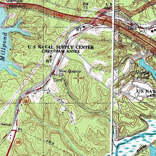 Topographic Map of Kings Creek Commerce Center, VA