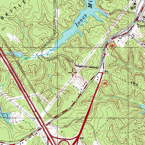 Topographic Map of Penniman Road Commerce Park, VA