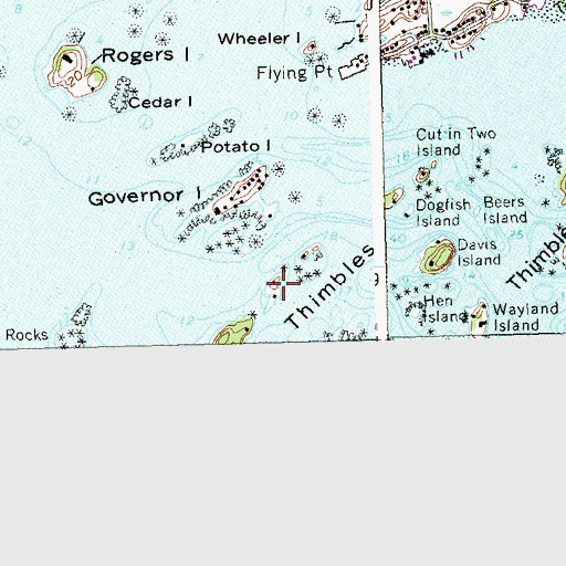 Topographic Map of West Crib, CT