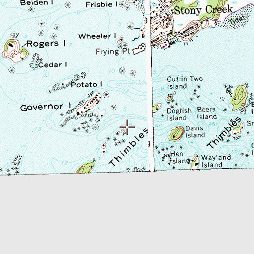 Topographic Map of East Crib, CT
