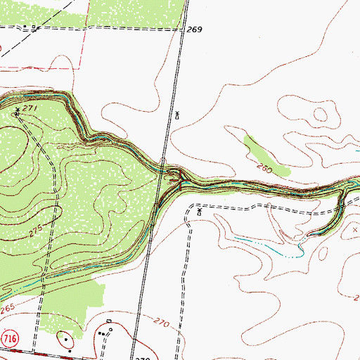 Topographic Map of Concepcion Creek, TX